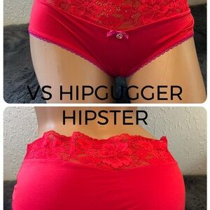 Victoria's Secret Red Lace Hipgugger Panty